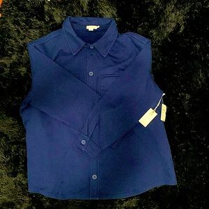 Good American Fleece Jacket Navy